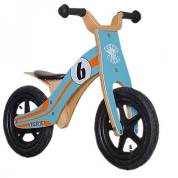 Rowerek biegowy Rebel Kidz Wood Air Holz 12" niebieski