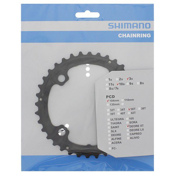 Zębatka Shimano Deore XT FC-T8000 / FC-T781 36T 104mm czarna