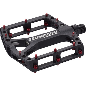 Pedały Reverse Components Black One MTB platformowe czarno-czerwone