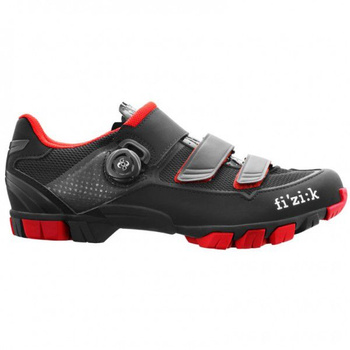 Buty Fizik M6B Uomo MTB - czarno/czerwone