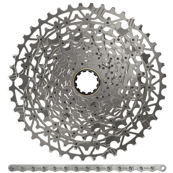 Zestaw SRAM kaseta Rival XPLR XG-1251 10-44T + łańcuch PC Rival 12-sp