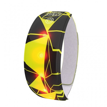 Opaska odblaskowa Wowow Lightband z diodami LED czarno-żółta