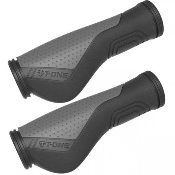 Chwyty rowerowe T-One Ripple Ergo T-GP66 czarno-szare