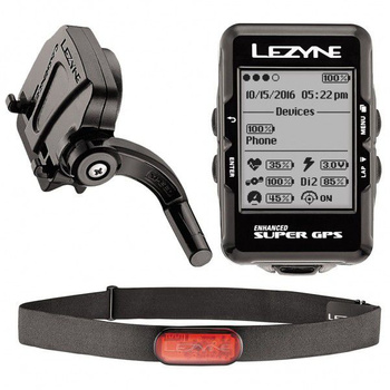 Lezyne Super GPS - komputer rowerowy GPS + HR + CAD