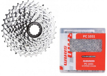 Zestaw SRAM kaseta PG-1050 + łańcuch PC-1031 10-sp