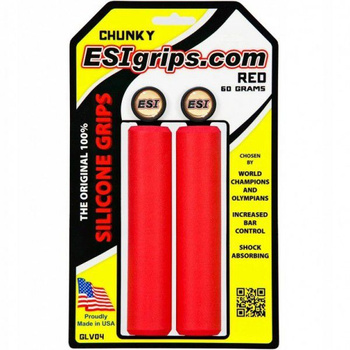 Chwyty ESI Grips Chunky czerwone